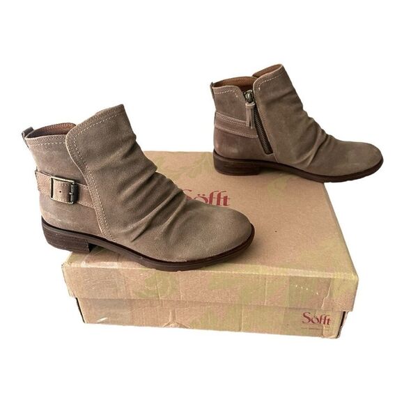 Sofft Brookdale Light Grey Ankle Boots Women’s Size 7 NIB - Picture 5 of 12
